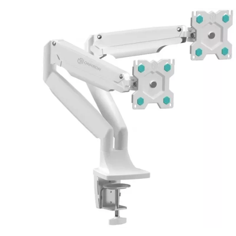 ONKRON G200-W Supporto da scrivania per monitor da 13-32 pollici, bianco