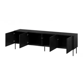 Mobile RTV Cama ISLA 200x40x60 nero opaco
