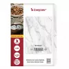 Bilancia da cucina Beper P102BIL004 - digitale, 5 kg, 1 g, marmo bianco