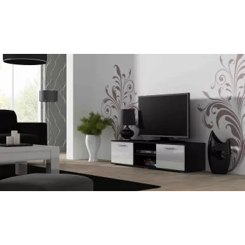 Cama supporto TV SOHO 140 nero/bianco lucido