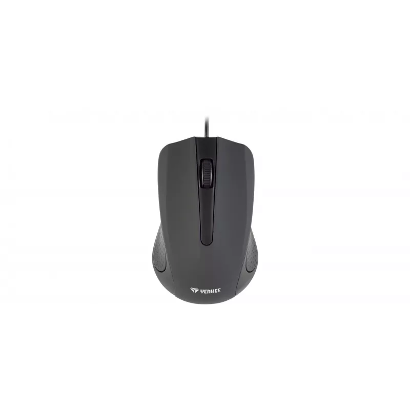 Mouse USB con cavo, 3 tasti, superficie gommata, 1000 DPI