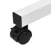 Maclean supporto mobile per scrivania/laptop, bianco, regolazione in altezza 59-89 cm, max 30 kg, MC-121 W