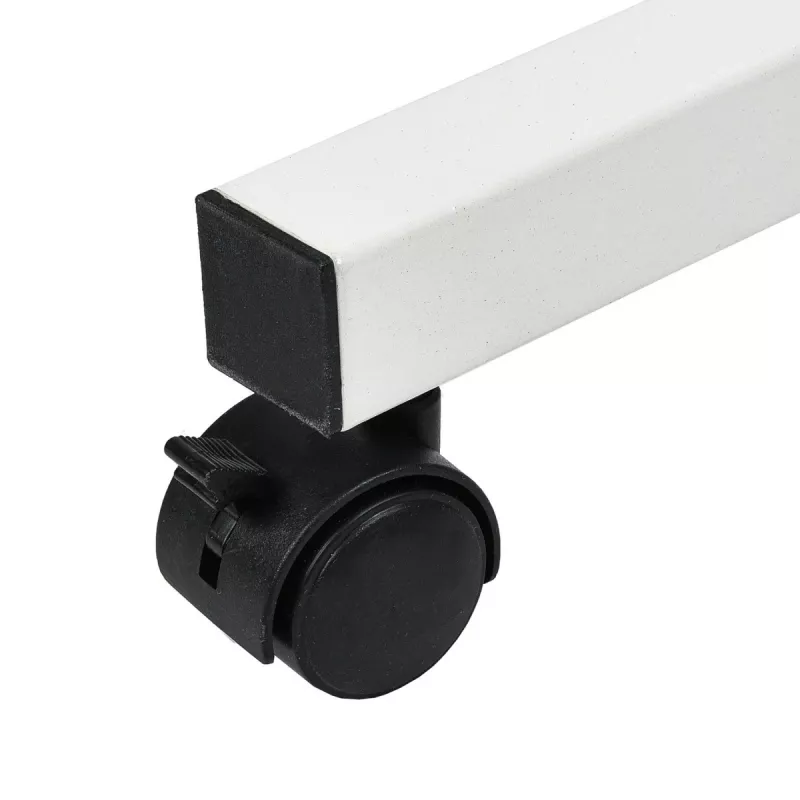 Maclean supporto mobile per scrivania/laptop, bianco, regolazione in altezza 59-89 cm, max 30 kg, MC-121 W