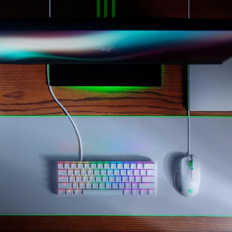 Razer Huntsman Mini Tastiera Gaming USB QWERTY inglese bianco
