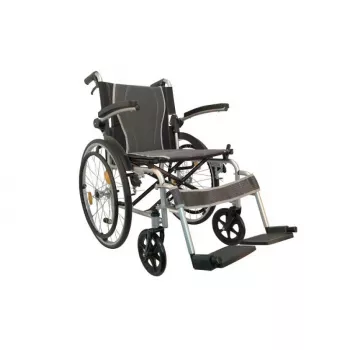 Sedia a rotelle ANTAR AT52311 — sedia a rotelle leggera pieghevole in alluminio, larghezza seduta 46 cm, peso max utente 115 kg