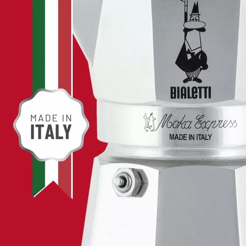 Caffettiera Bialetti Moka Express 0,06 L alluminio, nero