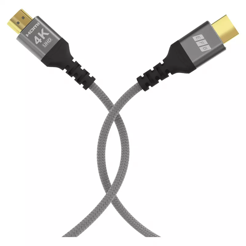 EFB Elektronik cavo HDMI High-Speed con Ethernet 4K60Hz grigio - cavo - digitale/display/video (HDMI-20-00005)