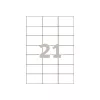 Avery - etichette - bianco - 42,3 x 70 mm, 2100 etichette (100 fogli x 21) (3652)