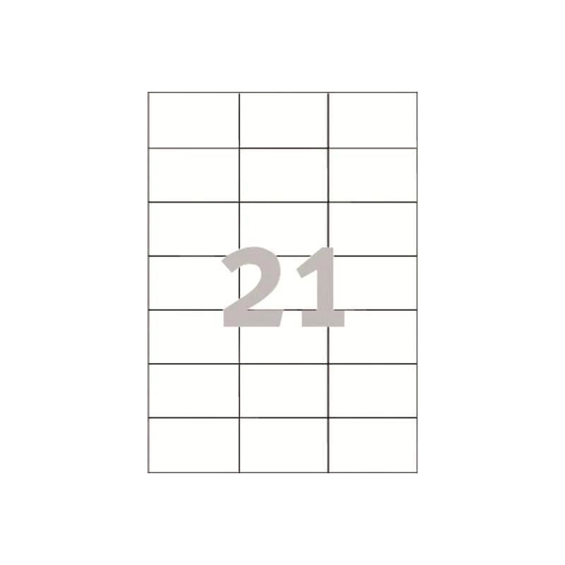 Avery - etichette - bianco - 42,3 x 70 mm, 2100 etichette (100 fogli x 21) (3652)