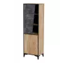 Scaffale Cama Meble OVO 2D libreria 50×38×182,5 cm rovere/cemento