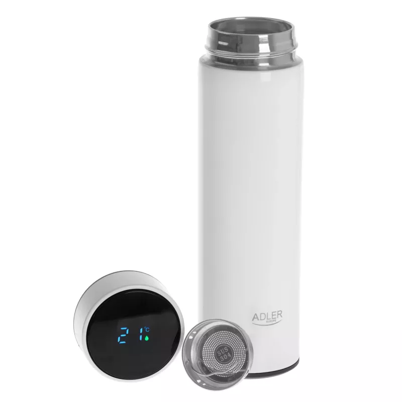 Adler | Thermos | AD 4506w | Materiale acciaio inox/silicone | Bianco