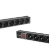 Qoltec PDU in alluminio per RACK | 16A | 16 x Schuko | verticale | 1,8 m