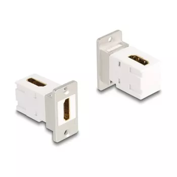 DeLOCK modulo Keystone 67167 piatto angolare HDMI argento bianco