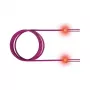 ZVK GmbH EasyLan FO LED cavo patch Premium, duplex - cavo patch - LC Multi-Mode (M) a LC Multi-Mode (M) - 1 m - fibra ottica - duplex - 50/125 micrometri - OM4 - heather violet, R