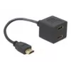 Adattatore HDMI DeLOCK 65056 0,2 m connettore maschio su 2x connettore femmina