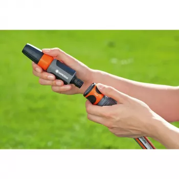 Gardena 18214-20 Water Stop raccordo per tubo 19 mm (3/4″), nero/arancione