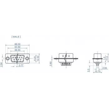 Connettore a filo D-Sub 37 pin DeLOCK 66704