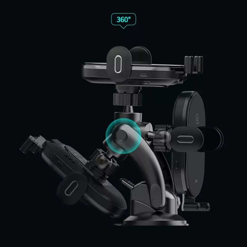 Supporto auto a induzione per smartphone usams US-CD131 15W automatico per parabrezza e cruscotto