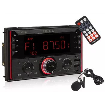 Autoradio 2DIN BLOW AVH-9620 unità double-DIN con Bluetooth 5.0, USB Type-A, display 2,8 pollici, 4×60 W RMS