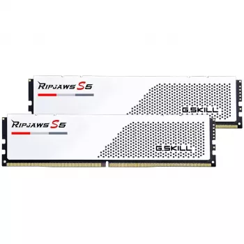 DIMM 64 GB DDR5-6000 (2x 32 GB) kit dual, memoria F5-6000J2836G32GX2-RS5W, Ripjaws S5, INTEL XMP