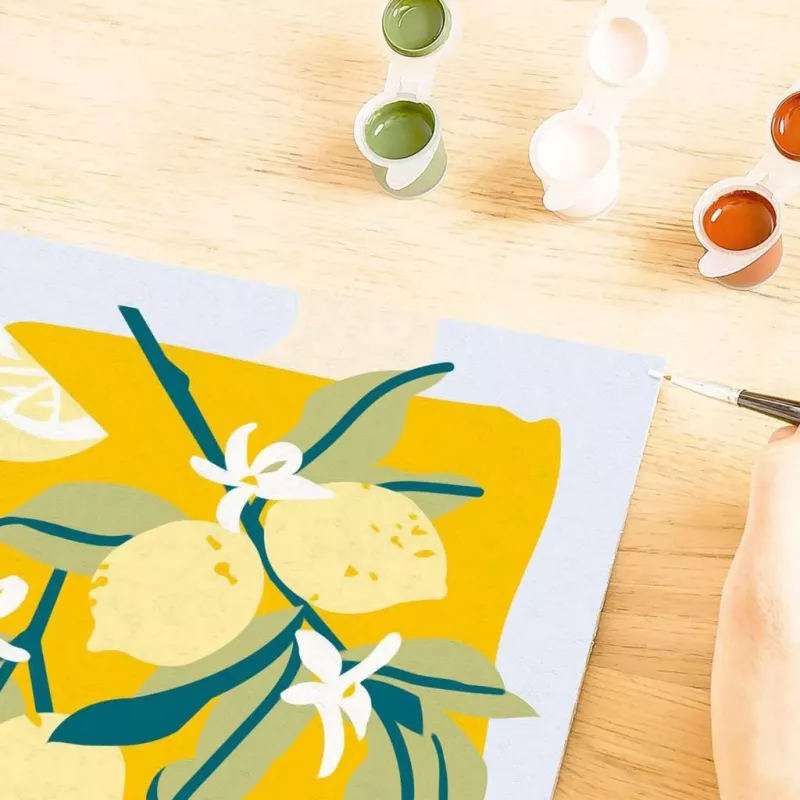 Ravensburger CreArt set di pittura – Limoni (design 25515) per progetti di pittura su tela