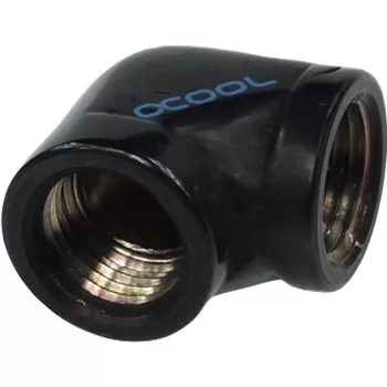 Alphacool HF connettore a L G1/4 IG a G1/4 IG - Deep nero (17042)