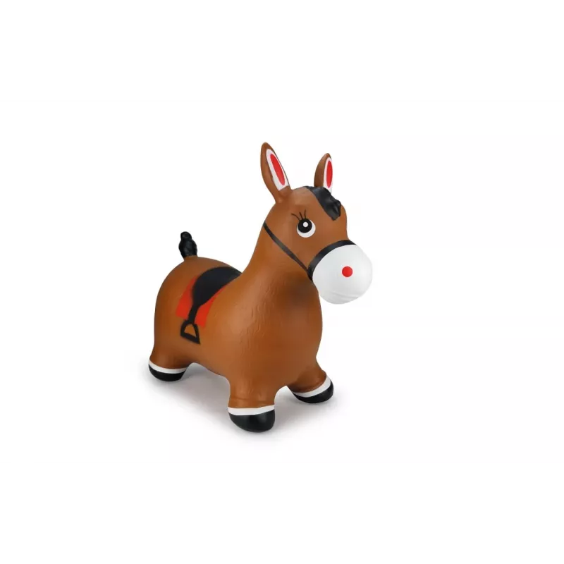 Animali giocattolo gonfiabili Jamara animale saltellante cavallo marrone con pompa