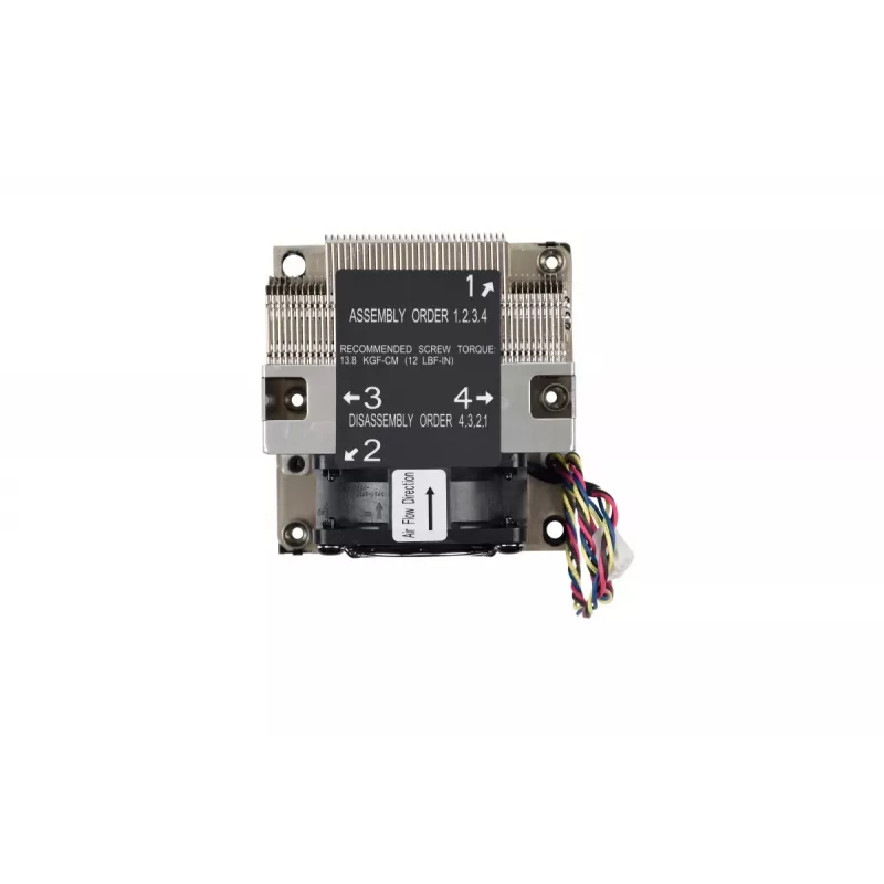 Supermicro SNK-P0068AP4 sistema di raffreddamento per processore dissipatore ad aria 6 cm nero, nichel