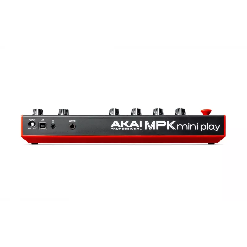 Akai MPK Mini Play MK3 tastiera di controllo MIDI con controller pad, USB, nero/rosso