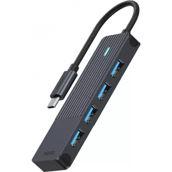 Hub USB-C Rapoo, USB-C a USB-A, grigio (00217695)