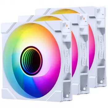 Ventola di raffreddamento PHANTEKS M25G2-120 D-RGB Reverse Blade 120mm confezione da 3 bianco