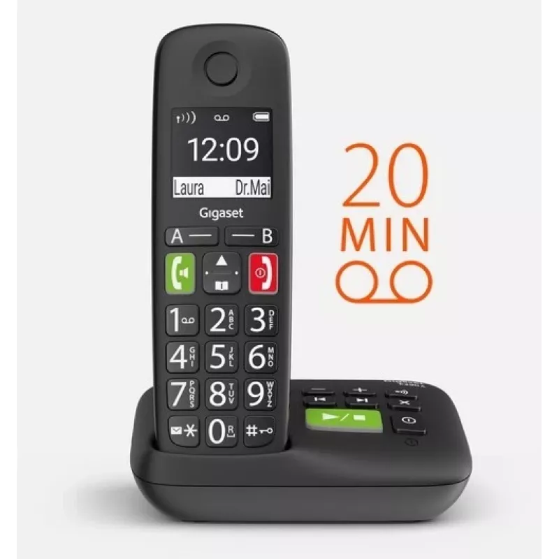 Telefono cordless Gigaset E290A con segreteria telefonica digitale