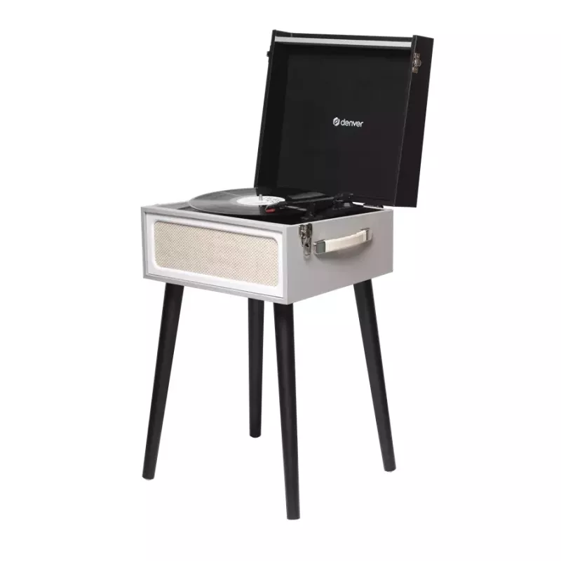 Giradischi Denver VPR-250 nero grigio legno 33 1/3 45 78 giri/min