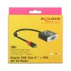 Adattatore per cavo video DeLOCK 62994 USB Type-C a VGA 0,2 m nero