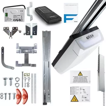 Motorizzazione per basculante FAAC D700HS con guida da 3 m, alimentazione di rete, modello 1055511+390226