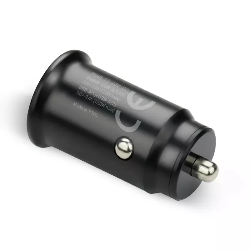 everActive CC-25C caricabatterie da auto, 2x USB 12 W, con cavo USB-C