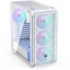 Case PC Endorfy Arx 700 ARGB, Midi-Tower, ATX, vetro temperato - con 4 ventole ARGB da 140 mm, bianco (EY2A017)
