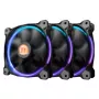 Thermaltake Riing 14 LED 256 Color CL-F043-PL14SW-B ventole per case 140 mm, confezione da 3, 600–1400 giri/min, 4 pin