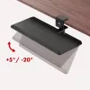 Supporto per tastiera sottoscrivania Maclean, carico max. 5 kg, regolabile in orizzontale e verticale, nero, MC-108 B
