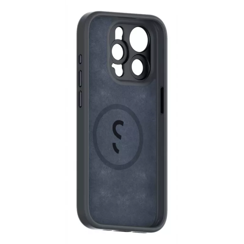 ShiftCam AC-CA-15PL-CH-EF custodia con attacco per obiettivo per iPhone 15 Plus, pelle vegana, compatibile con MagSafe