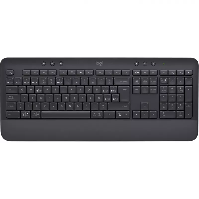 Logitech Signature K650 - tastiera - wireless - Bluetooth 5.1 - QWERTY - spagnolo - grafite (920-010917)