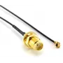 Cavo coassiale MikroTik ACSMAUFL connettore femmina SMA dritto 1 m nero