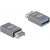 DeLOCK 67230 adattatore cavo USB Type-E a USB Type-A grigio