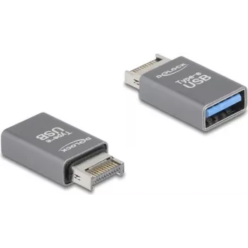 DeLOCK 67230 adattatore cavo USB Type-E a USB Type-A grigio