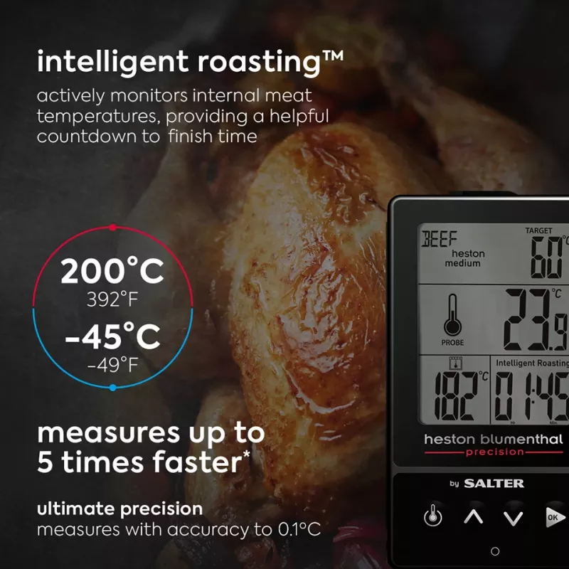 Salter 540A HBBKCR Heston Blumenthal Precision 5-in-1 termometro digitale da cucina