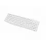 Tastiera completa con filo NATEC NAUTILUS NKL-1951, 105 tasti, US International QWERTY, bianco, USB, 1,8 m