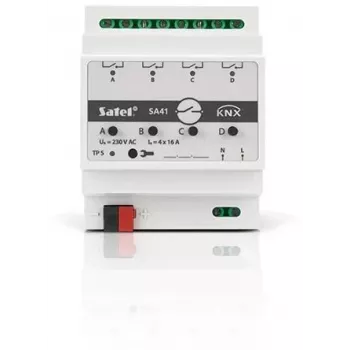 Attuatore di commutazione SATEL KNX 4 canali KNX-SA41