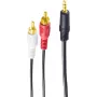 Cavo audio shiverpeaks BS30832-G 1,5 m 3,5 mm 2 x RCA nero (BS30832-G)