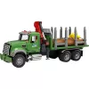 Trasportatore di legname BRUDER MACK Granite con 3 tronchi