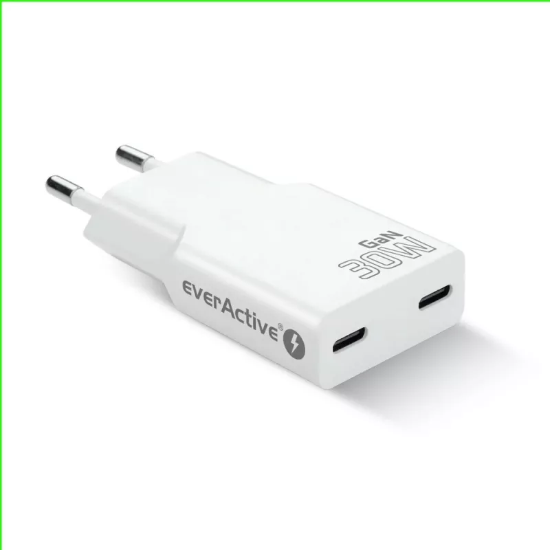 Alimentatore everActive SC-385Q super sottile QC 4 Fast Charging — caricabatterie USB rapido, design compatto